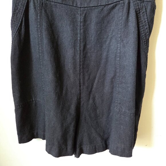 EUC OLD NAVY BLACK LINEN BLEND TANK ROMPER SIZE LARGE - Picture 8 of 16